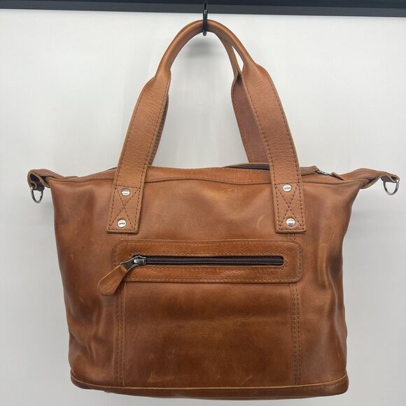 Nena & Co. Medium Tote Leather Textile Purse With Crossbody Strap - Picture 5 of 10